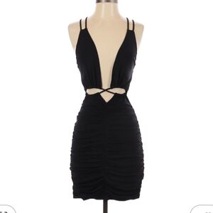 BNWT Hello Molly Cut Out Strappy Mini Black Dress